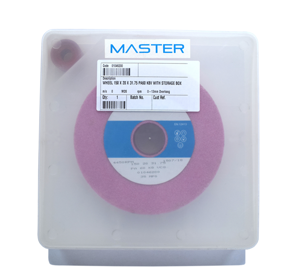 Master Grinding Wheels 150 x 20 x 31.75 PA60 K8V - with storage box
